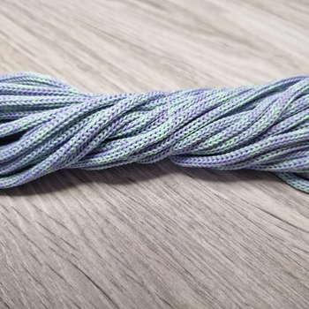 шнур меланж п/э 3мм без сердечника свежая мята + лаванда - Шнуры для рукоделия