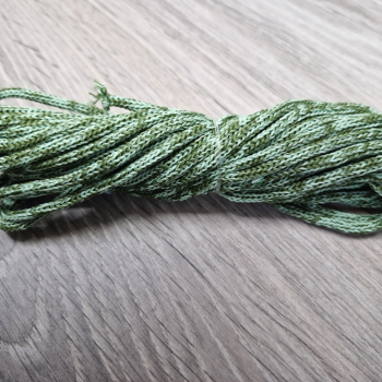 шнур меланж п/э 3мм без сердечника свежая мята + олива - Шнуры для рукоделия