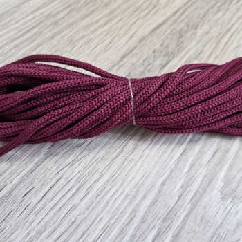 Шнур 3мм без сердечника  винный  - Шнуры для рукоделия
