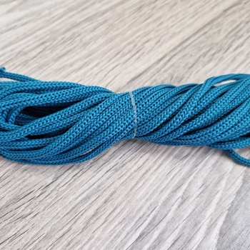Шнур полиэфирный 3мм без сердечника морская волна - Шнуры для рукоделия