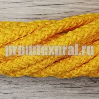 Шнур желтый  5мм полиэфирный с сердечником - Шнуры для рукоделия