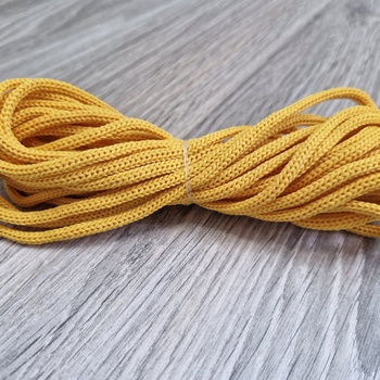 Шнур 3мм без сердечника желтый - Шнуры для рукоделия