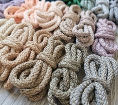 Шнур для вязания ковра 5мм с сердечником полиэфирный