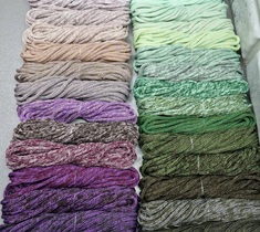 Шнур для вязания меланж полиэфирный 3мм без сердечника