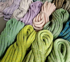 Шнур для вязания и макраме хлопковый 7ММ с сердечником 