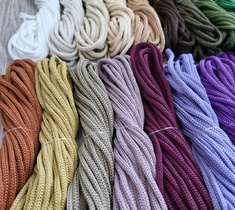 Шнур 3мм полиэфирный без сердечника для вязания ковров/сумок