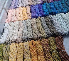 Шнур для вязания меланж полиэфирный 3мм без сердечника