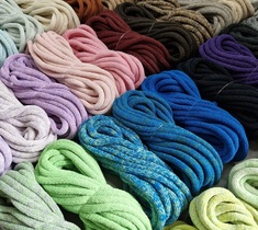 Шнур для вязания и макраме хлопковый 7ММ с сердечником 