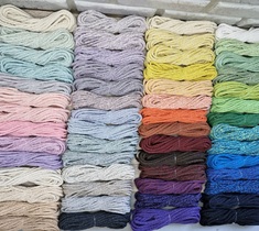 шнур хлопковый для вязания и макраме 4мм без сердечника 