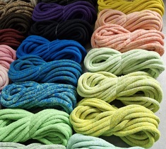 Шнур для вязания и макраме хлопковый 7ММ с сердечником 