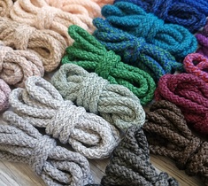 Шнур для вязания ковра 5мм с сердечником полиэфирный 