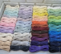 шнур хлопковый для вязания и макраме 4мм без сердечника 