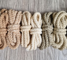 Шнур для вязания ковра 5мм с сердечником полиэфирный