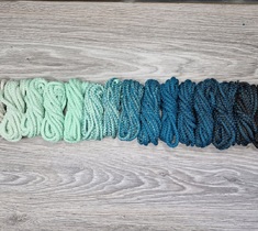 Шнур для вязания ковра 5мм с сердечником полиэфирный Градиент