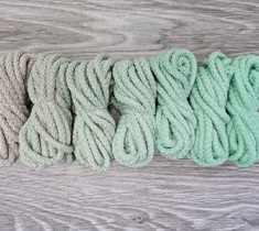 Шнур для вязания ковра 5мм с сердечником полиэфирный Градиент