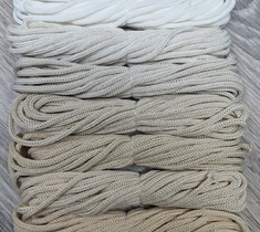 Шнур для вязания меланж полиэфирный 3мм без сердечника