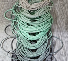 Шнур для вязания ковра 3мм без сердечника полиэфирный градиент