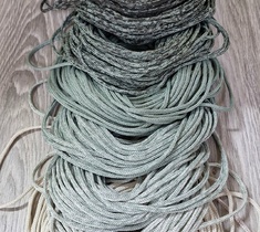 Шнур для вязания ковра 3мм без сердечника полиэфирный градиент