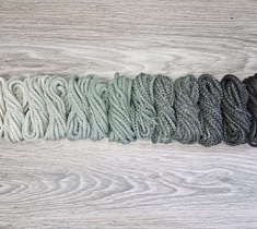 Шнур для вязания ковра 5мм с сердечником полиэфирный Градиент