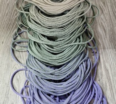 Шнур для вязания ковра 3мм без сердечника полиэфирный градиент