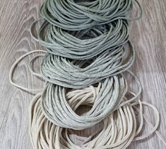 Шнур для вязания ковра 3мм без сердечника полиэфирный градиент