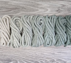 Шнур для вязания ковра 5мм с сердечником полиэфирный Градиент