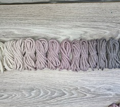 Шнур для вязания ковра 5мм с сердечником полиэфирный Градиент