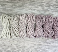 Шнур для вязания ковра 5мм с сердечником полиэфирный Градиент