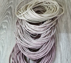 Шнур для вязания ковра 3мм без сердечника полиэфирный градиент