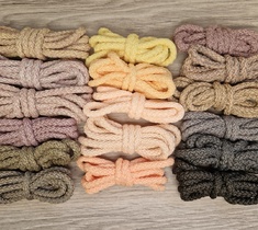 Шнур для вязания ковра 5мм с сердечником полиэфирный меланж