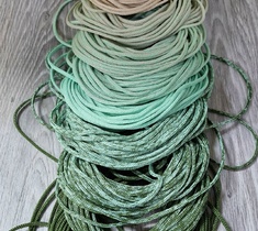 Шнур для вязания ковра 3мм без сердечника полиэфирный градиент