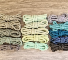 Шнур для вязания ковра 5мм с сердечником полиэфирный меланж