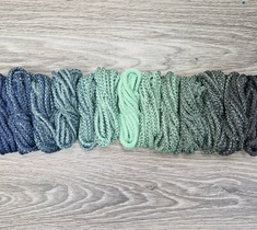 Шнур для вязания ковра 5мм с сердечником полиэфирный Градиент