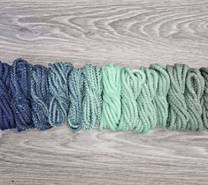 Шнур для вязания ковра 5мм с сердечником полиэфирный Градиент