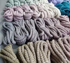 Шнур для вязания ковра 5мм с сердечником полиэфирный 