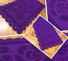 Фиолетовый ковер от Арсентьевой Зинаиды