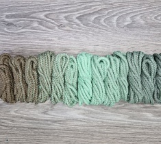 Шнур для вязания ковра 5мм с сердечником полиэфирный Градиент