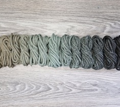 Шнур для вязания ковра 5мм с сердечником полиэфирный Градиент