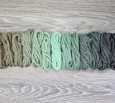 Шнур для вязания ковра 5мм с сердечником полиэфирный Градиент