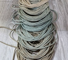 Шнур для вязания ковра 3мм без сердечника полиэфирный градиент