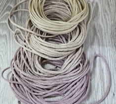 Шнур для вязания ковра 3мм без сердечника полиэфирный градиент