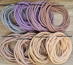 Шнур для вязания ковра 5мм с сердечником полиэфирный меланж