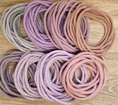 Шнур для вязания ковра 5мм с сердечником полиэфирный меланж