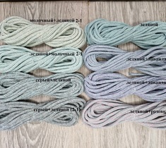 шнур хлопковый для вязания и макраме 4мм без сердечника 