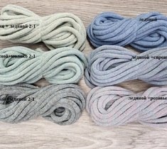 Шнур для вязания и макраме хлопковый 7ММ с сердечником 