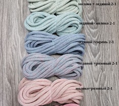 Шнур для вязания и макраме хлопковый 7ММ с сердечником 