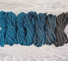 Шнур для вязания ковра 5мм с сердечником полиэфирный Градиент