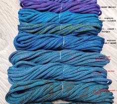 Шнур для вязания меланж полиэфирный 3мм без сердечника
