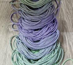 Шнур для вязания ковра 3мм без сердечника полиэфирный градиент