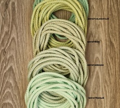 Шнур для вязания ковра 5мм с сердечником полиэфирный меланж